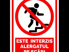 Semn pentru alergatul pe scari